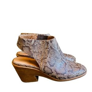 Gentle Souls Boots Ankle Harlie Python Sling Back 6
